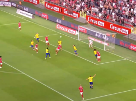 Video: Michael Frey painoi voittomaalin hidastetulla saksarilla Belgian pääsarjassa