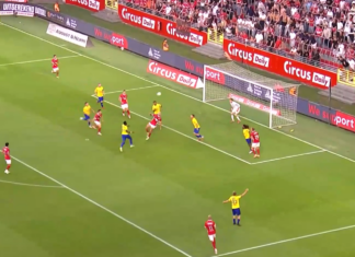 Video: Michael Frey painoi voittomaalin hidastetulla saksarilla Belgian pääsarjassa