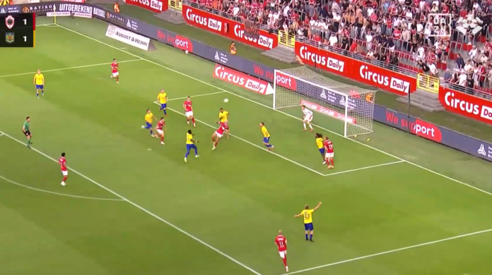 Video: Michael Frey painoi voittomaalin hidastetulla saksarilla Belgian pääsarjassa