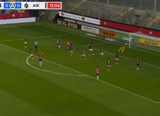 Video: Noah Christoffersson teki AIK-puolustajista pujottelukeppejä Allsvenskanissa
