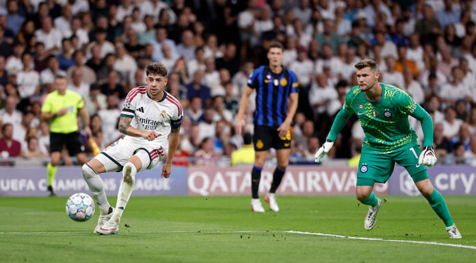 Video: Inter-maalivahdin kikkailu kostautui – Federico Valverde tökkäsi voittomaalin Real Madridille