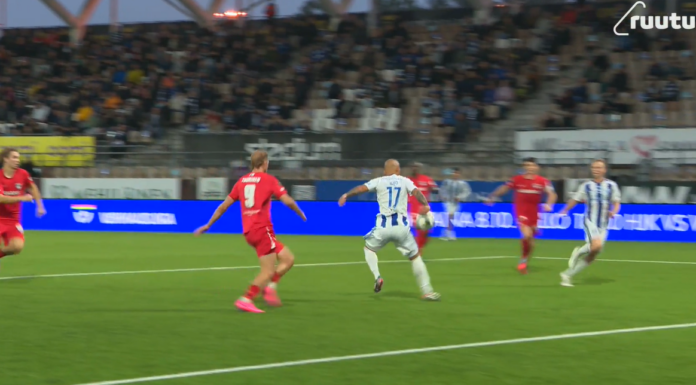 Video: HJK kaatoi FC Interin – erotuomari myönsi virheensä Klubin voittomaalissa
