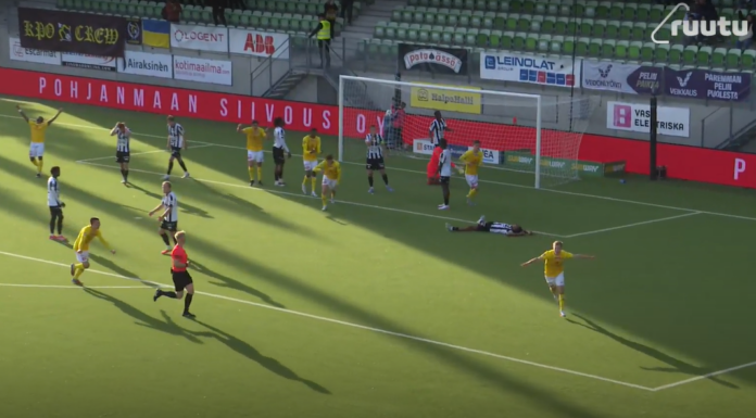 Video: KuPS:n Tommi Jyry laukoi voittomaalin kolmen VPS-pelaajan putkista