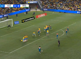 Video: Australian Nestory Irankunda laukoi kuvankauniin vaparimaalin Brasilian verkkoon