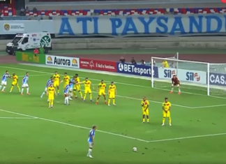 Video: Harvinainen jenga – Brasilian Serie C:ssä nähtiin ihmeellinen vapaapotkumaali