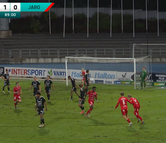 Video: FF Jaron 18-vuotias Valde Löfs tälläsi huipputärkeän maalin Veikkausliigassa