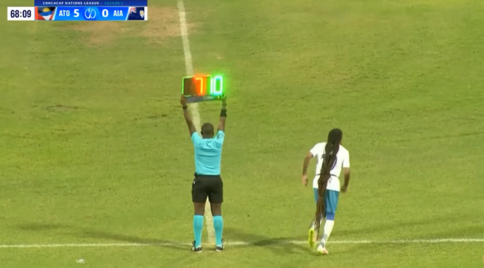 Video: Anguillan pelaajan valtavat rastat aiheuttivat kaksi ulosajoa CONCACAF Nations Leaguessa