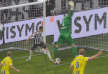 Video: Käsittämätön pelastus maaliviivalta – hollantilaisvahti venyi uskomattomaan torjuntaan! RKC Waalwijkin maalivahti Niek Schiks venyy huimaan torjuntaan maaliviivalla Heraclesia vastaan.