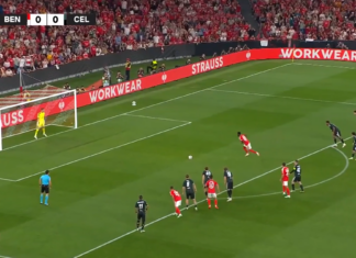 Video: Benfican Jhon Durán laukoi tylyn Panenka-rankkarin Viljami Sinisalon taakse