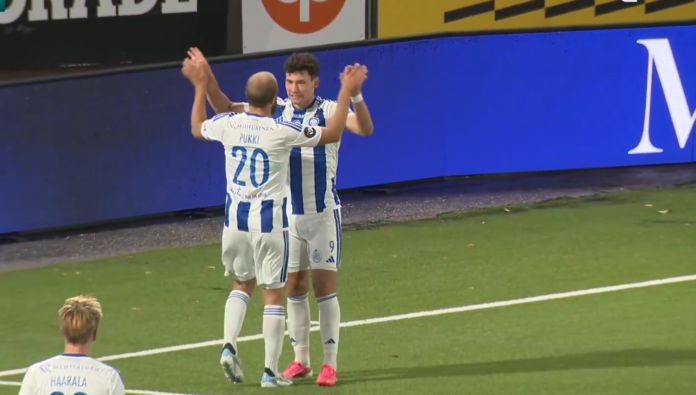 Video: Mads Borchers pamautti hattutempun – HJK takoi tennislukemat Veikkausliigassa