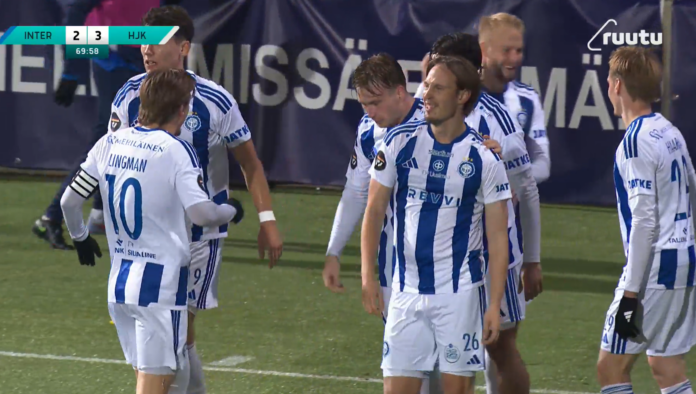 Video: Lassi Lappalainen pamautti voittomaalin Turussa – HJK nousi Veikkausliigan kärkeen