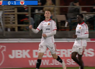 Video: Marius Söderbäck sijoitti kauden avausmaalinsa Ruotsin Allsvenskanissa