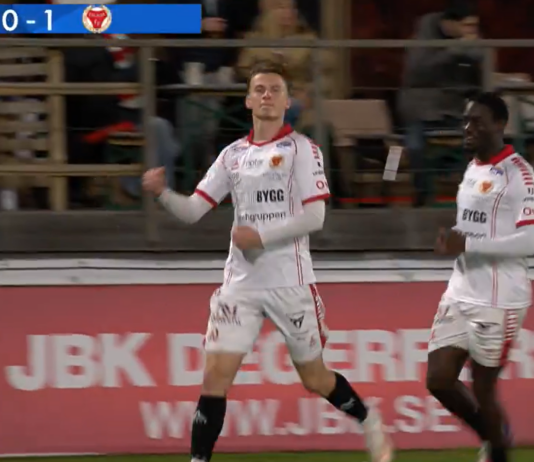 Video: Marius Söderbäck sijoitti kauden avausmaalinsa Ruotsin Allsvenskanissa